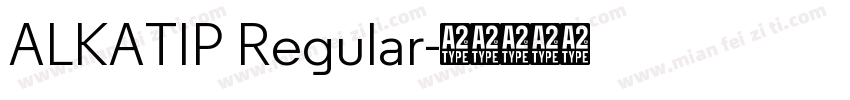 ALKATIP Regular字体转换